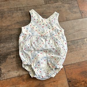 Cat and Jack Baby Red, White and Blue Dotted Onesie